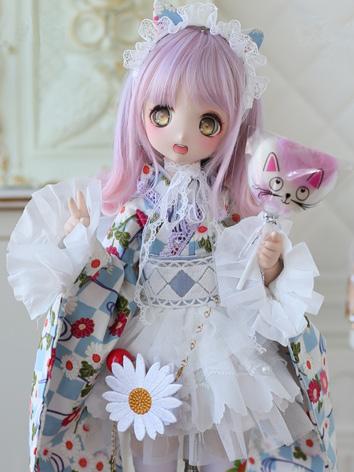 BJD Clothes Girl Blue/Pink ...