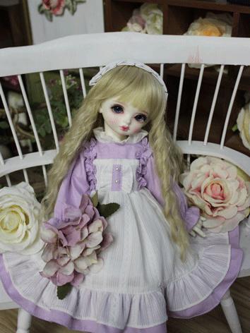 BJD Clothes Girl Purple Western Style Dress for SD/MSD/YOSD Size Ball-jointed Doll