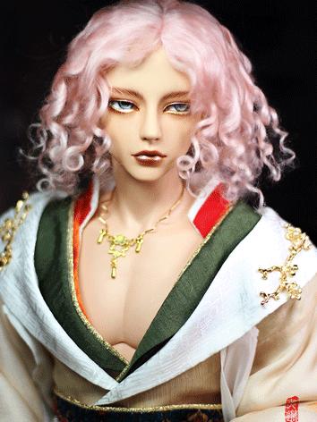 BJD 1/3 Wig Pink Curly hair...