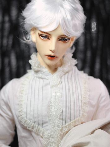 BJD 1/3 Wig White Short Hai...