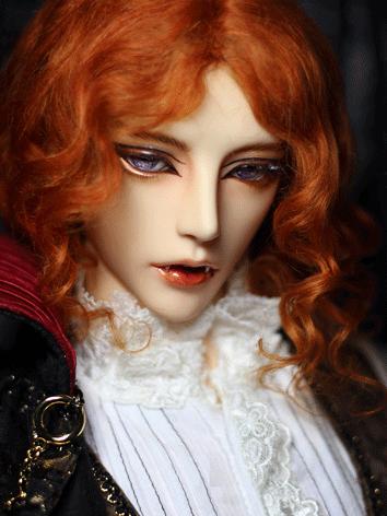 BJD 1/3 Wig Orange Curly Ha...