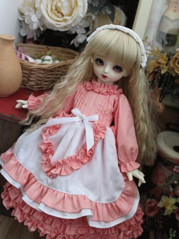 BJD Clothes Girl Pink Weste...