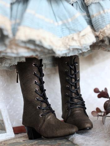BJD Shoes Girl/Boy Black/Br...