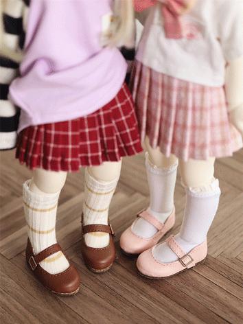 BJD Shoes Girl/Boy Pink/Whi...