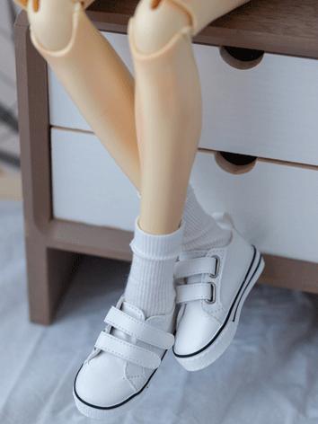 BJD Shoes Girl/Boy White/Bl...