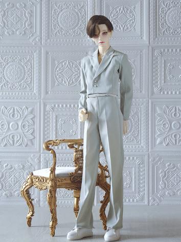 BJD Clothes Boy Gray/White/...