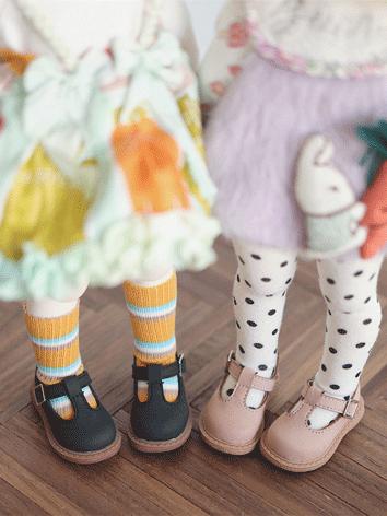 BJD Shoes Girl/Boy Pink/Blue/Beige/Light Green/Black Flat Shoes for YOSD/MSD Size Ball-jointed Doll