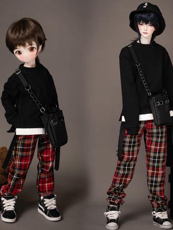 BJD Clothes Boy Black Shirt...