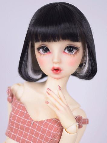 BJD Wig Girl Short Curly Ha...