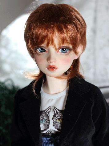 BJD Wig Boy Orange Short Ha...