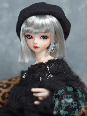 BJD Wig Girl Black/Silver S...