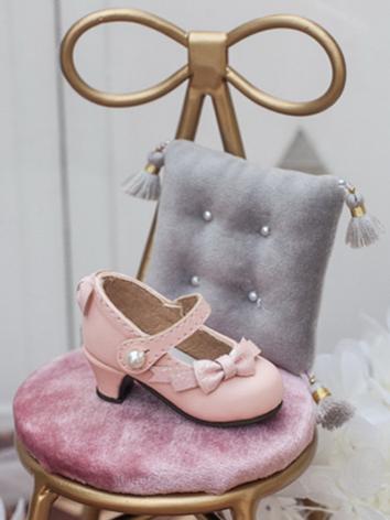 BJD Bow High-heeled Shoes for YOSD Size Ball-jointed Doll