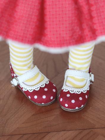 BJD Shoes Polka Dot Shoes f...