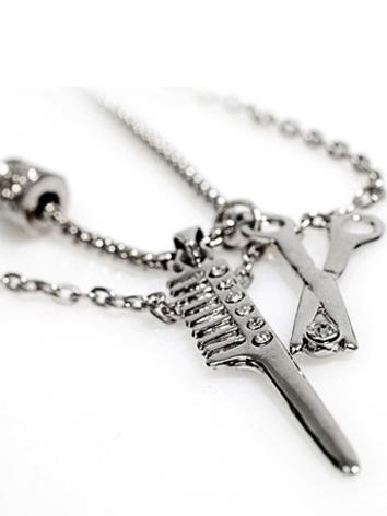 BJD Fashion Scissor Comb Necklace JE00078 for SD/MSD/70cm Size Ball-jointed Doll