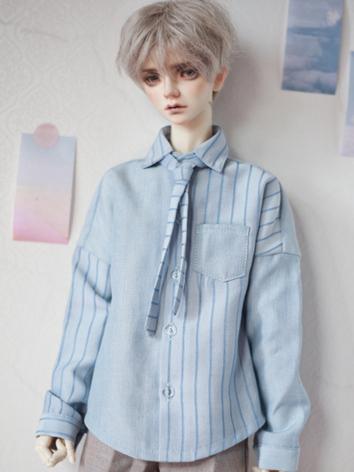 BJD Clothes Blue Striped St...