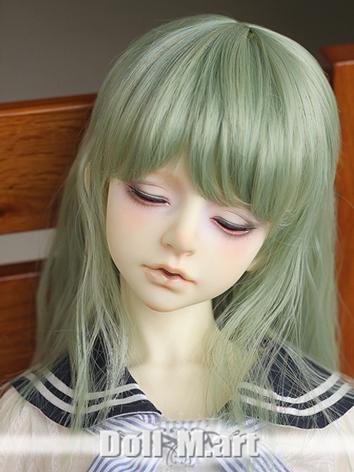 BJD Wig Blue/Green/Gold Lon...