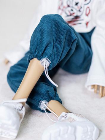BJD Clothes Blue/Purple Corduroy Trousers for SSDF/LoongSoul73/POPO68 Ball Jointed Doll