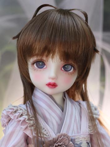 BJD Wig Gold/Brown Cute Hai...