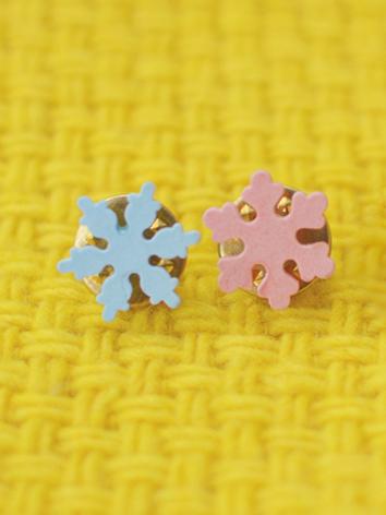 BJD Brooch Snowflake Ceramic Corsage A120 for YOSD/MSD/SD/70cm Size Ball Jointed Doll