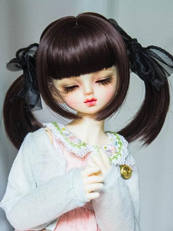 BJD Wig Girl Double Ponytai...