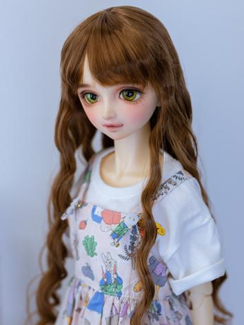 BJD Wig Girl Long Wavy Hair...