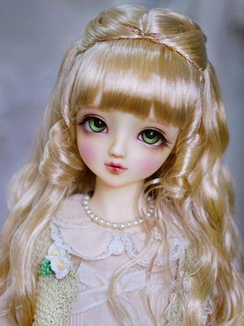 BJD Wig Girl Wavy Hair for ...