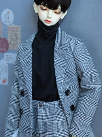 BJD Clothes Male Plaid Jack...