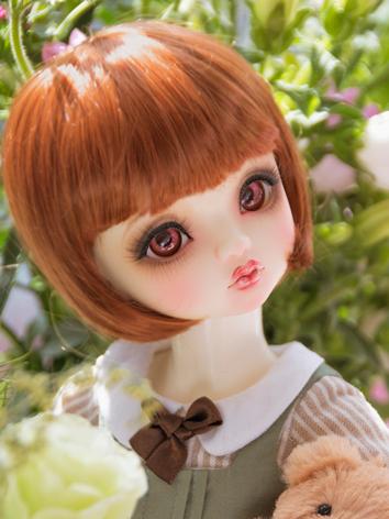 BJD Wig Light Carroty Bob H...