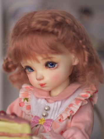 BJD Wig Girl Mohair Dark Pi...