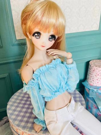 BJD Clothes Blue Chiffon Of...