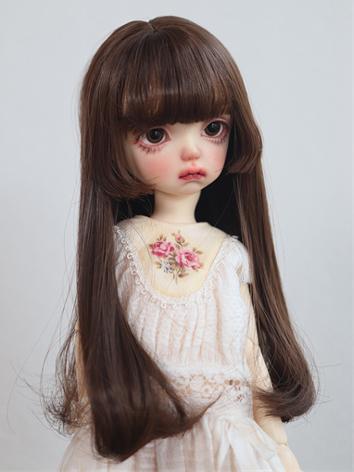 BJD Wig Girl Brown Long Hai...