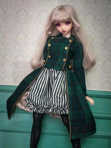 BJD Clothes Green Retro Ful...