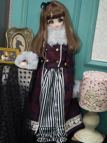 BJD Clothes Red Retro Full ...
