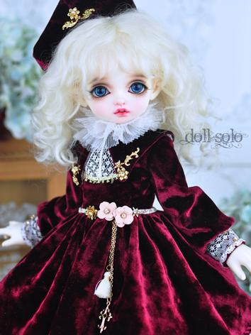 BJD Clothes Girl Velvet Dre...