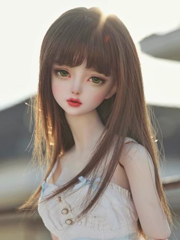 BJD Wig Girl Pretty Medium-...