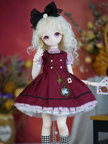 BJD Clothes Red/Blue Cute D...