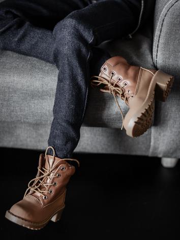 Bjd Shoes Male Brown Boots for SD17/70cm Size Ball-jointed Doll