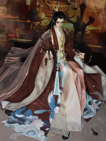 BJD Clothes Brown Ancient Costume Set for SD/70cm/75cm Size Ball-jointed Doll