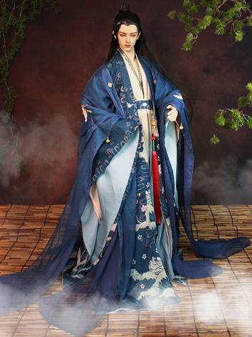 BJD Clothes Blue Ancient Co...