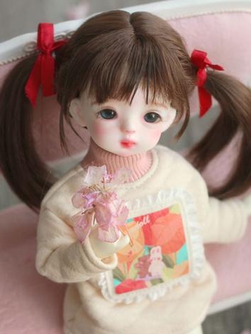 BJD Wig Girl Chocolate Brow...
