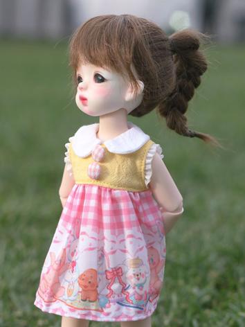 BJD Wig Girl Chocolate Brow...