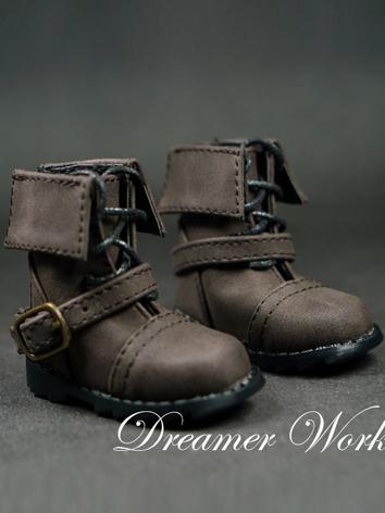 BJD Shoes Brown Lace-up Sho...