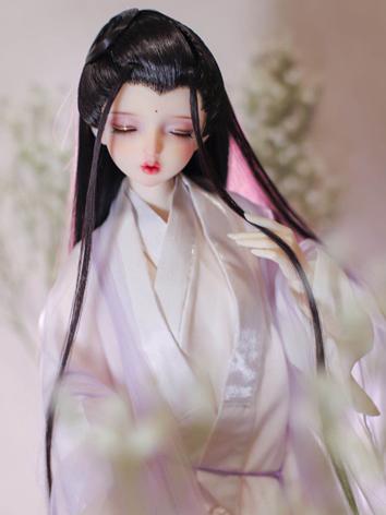 BJD Wig Girl Black Ancient-...