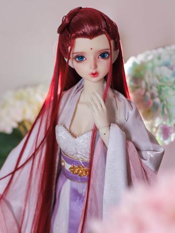 BJD Wig Red Ancient-style B...