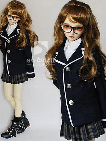 BJD Clothes Plaid Short Ski...