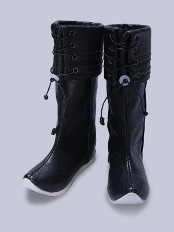 BJD Shoes Male Black Boots 70S-1039 for SD/70cm/75cm Size Ball-jointed Doll