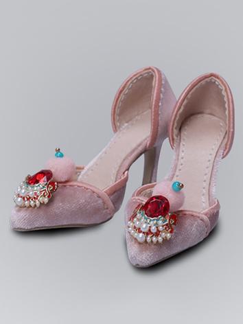 BJD Shoes Girl Pink High-heeled Shoes MS66006 for 66cm Size Ball-jointed Doll