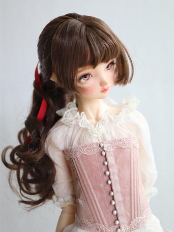 BJD Wig Single Ponytail Cur...
