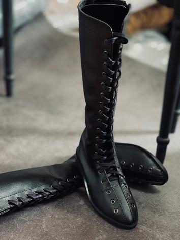 BJD Shoes Black Long Boots for SD/70cm Size Ball-jointed Doll