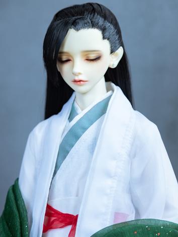 BJD Wig Black Ancient-style...
